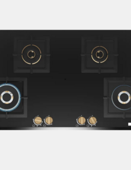 BOSCH Built in Gas Hob Black Tempered glass 90 cm (PNF9B6G20I)